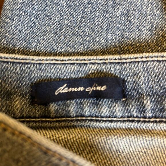 MCGUIRE Damn Fine High Rise Button Fly Jeans Medium Wash Distressed Size 26 - Picture 12 of 12